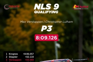 GT3排位赛首秀！维斯塔潘在纽博格林排位赛以8:09.126拿到P3