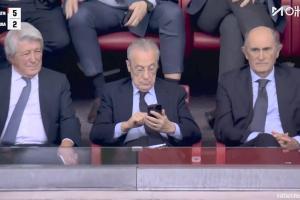 世体：弗洛伦蒂诺并未随皇马前往阿拉木图客场，他去支持篮球队了