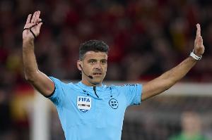 官方公布欧冠曼城vs摩纳哥裁判组：西班牙名哨曼萨诺主裁