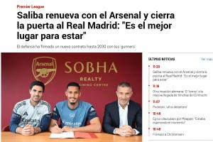 西媒关注萨利巴续约：关闭加盟皇马大门；他原本在皇马引援计划中