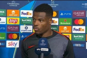 邓弗里斯：很高兴进球并取胜，我的进球来自小图拉姆的精彩配合