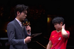 孙颖莎：今天陈幸同的发挥也很不错，希望和王曼昱会师决赛