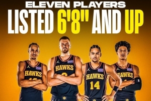 “高人”云集！老鹰新赛季阵容中13名球员身高2米03及以上