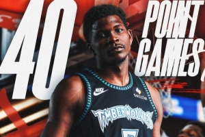 华子24岁前已经拿到19次40+得分！排名现役第一 第二名才9次