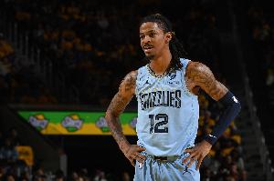 莫兰特媒体日称新赛季想打满82场 结果训练营扭伤脚踝每周观察