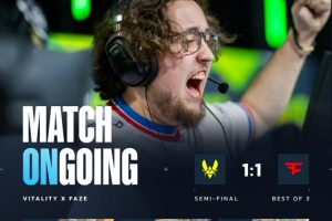 没黏住！FaZe被锁9分 总监手枪四杀难救主 小蜜蜂赢下图二