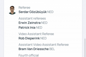 欧冠黄潜vs曼城裁判名单：荷兰裁判戈祖比尤克执法