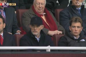 督战！英格兰国家队主帅图赫尔现场观看阿森纳对阵水晶宫的比赛