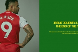 即将伤愈！热苏斯专访：这是我人生最大的伤病；会尽力赶上世界杯