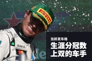 现役F1车手分站冠军榜：汉密尔顿105次遥遥领先，诺里斯上双