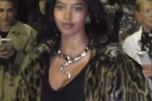 意大利米兰时装周 科比大女儿气质很随妈妈瓦妮莎！