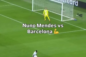 世一左再次逮捕亚马尔！欧冠官方晒门德斯vs巴萨集锦：精英级表现