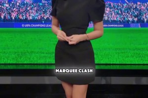 意大利盛产美女这身材真是匀称，黑色小礼服真是养眼~