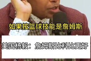 A史密斯此前：就篮球技巧来说，詹姆斯是历史第二且强于科比！
