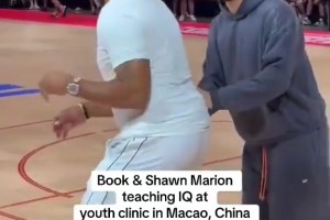 言传身教！马里昂和布克在中国的指导时间！