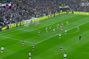 美妙的传中！库杜斯传中助攻本坦库尔先拔头筹，热刺1-0维拉！