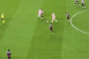 旅程的开始！球迷视角看梅西美职联首秀妙传+打进首球！