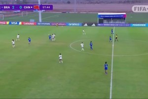 巴西前锋艾芙琳左脚世界波破门，U17女足0-2落后！