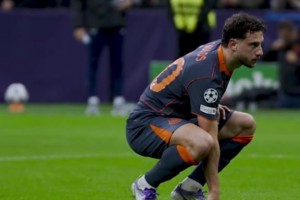 惊艳贴地斩！国米官推晒实拍：恭喜奥古斯托收获欧冠处子球